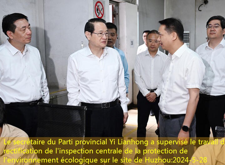 Yi Lianhong a supervisé la rectification de l'inspecteur central de la protection de l'environnement écologique sur les lieux de Huzhou